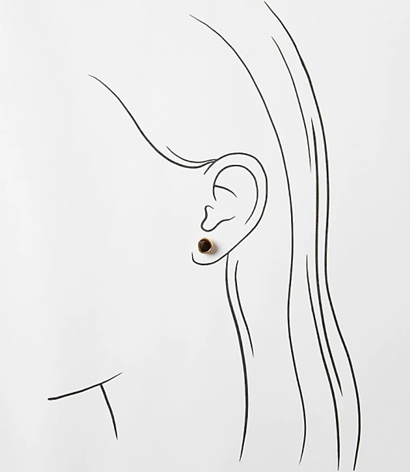 Tortoiseshell Print Stud Earring Set