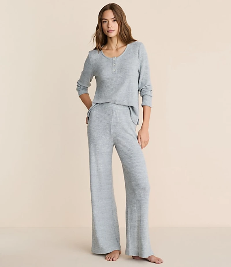 Lou & Grey Brushed Waffle Pajama Set