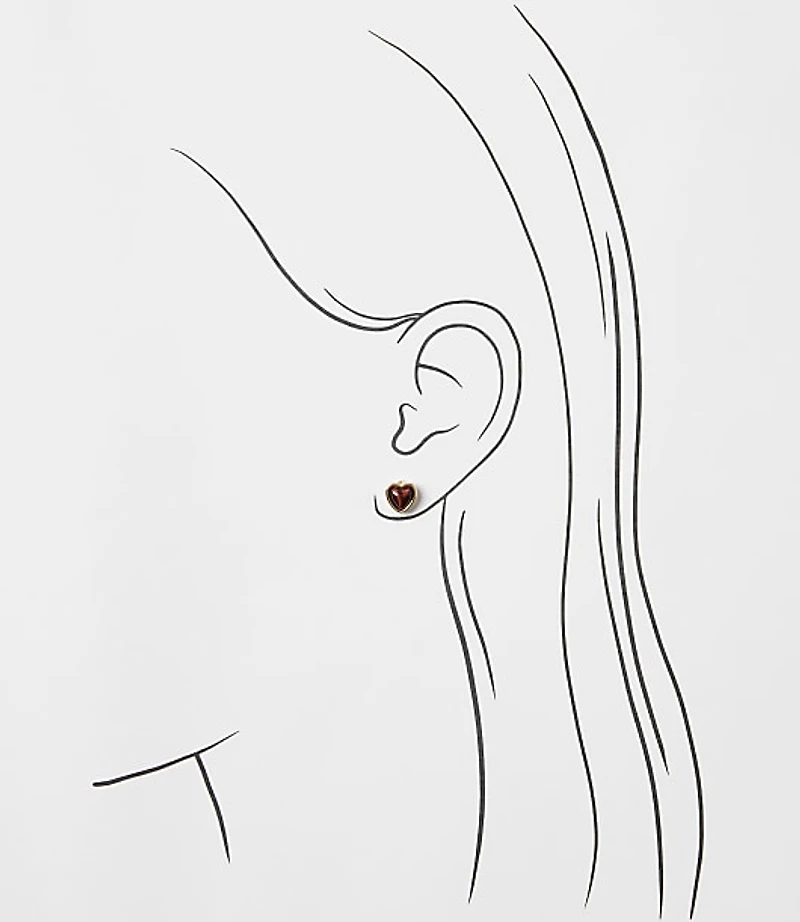 Heart Stud Earring Set