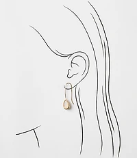 Mother Of Pearl Rope Pull Through Earrings