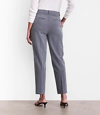 Petite LOFT Versa Seasonless Stretch Double Pleat Taper Pants in Heather