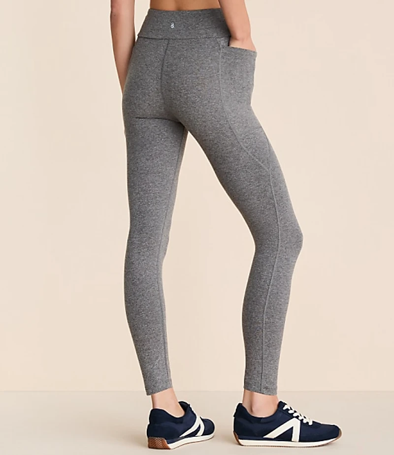 Petite Lou & Grey Heathered Brushedsoft Side Pocket 7/8 Leggings
