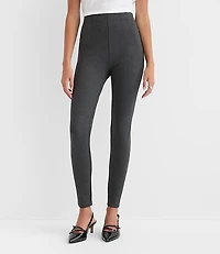 Darted Leggings in Heathered Ponte