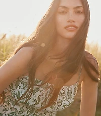 Floral Smocked Peplum Cami