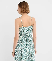 Floral Smocked Peplum Cami