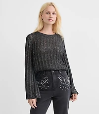 Shimmer Drop Stitched Sweater