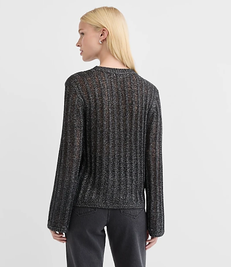 Shimmer Drop Stitched Sweater