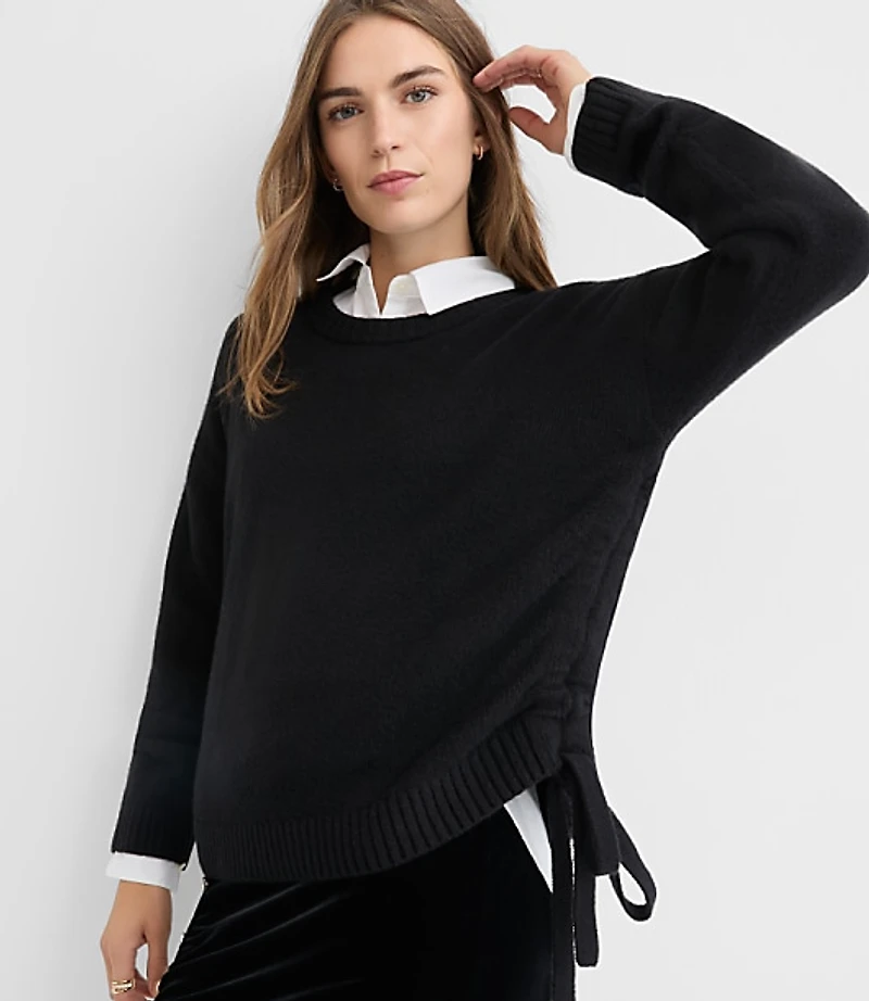 Side Tie Sweater