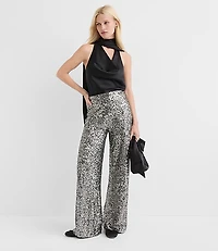 Satin Tie Cowl Neck Shell