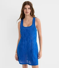 LOFT Beach Floral Mesh Swimsuit Coverup