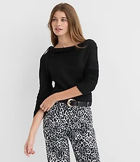 Tie Neck Sweater
