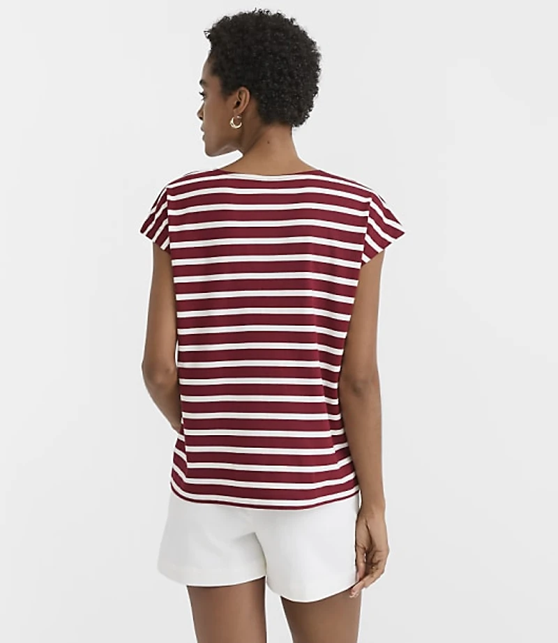 Striped Modern Wedge Tee