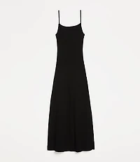 Petite LOFT Versa Ribbed Strappy Midi Dress
