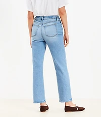 Curvy High Rise Straight Jeans Light Vintage Wash