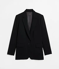 LOFT Versa Crepe Drape Relaxed Blazer