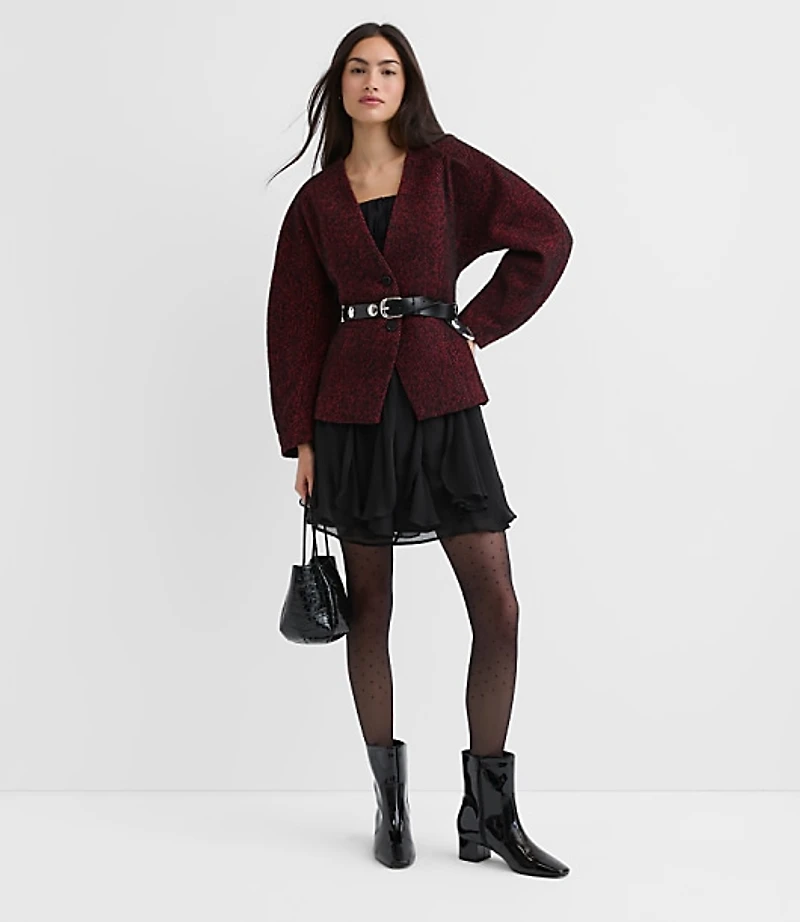 Herringbone Sculpted Jacket
