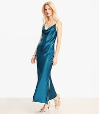 Cowl Midi Slip Dress