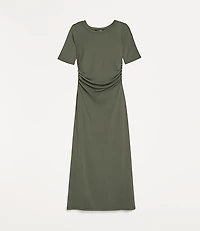 Petite LOFT Versa Mesh Midi Dress