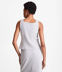 Petite LOFT Versa Seasonless Square Neck Pocket Vest
