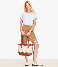 Petite Utility Mixed Media Pocket Mini Dress