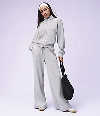 Lou & Grey Garment Dyed Waffle Wide Leg Pants