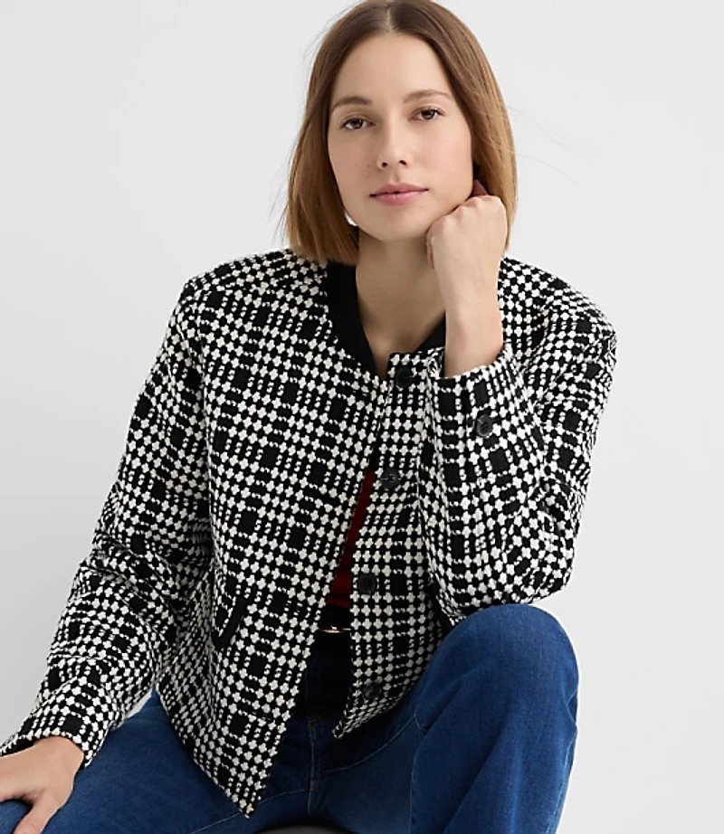 Checked Swing Jacket