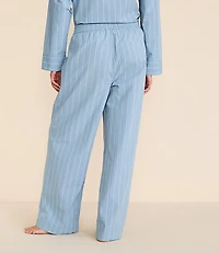 Striped Poplin Pajama Pants