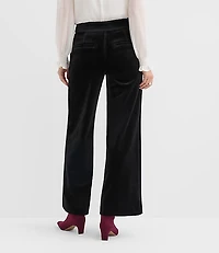 Petite Clean Wide Leg Pants Velvet