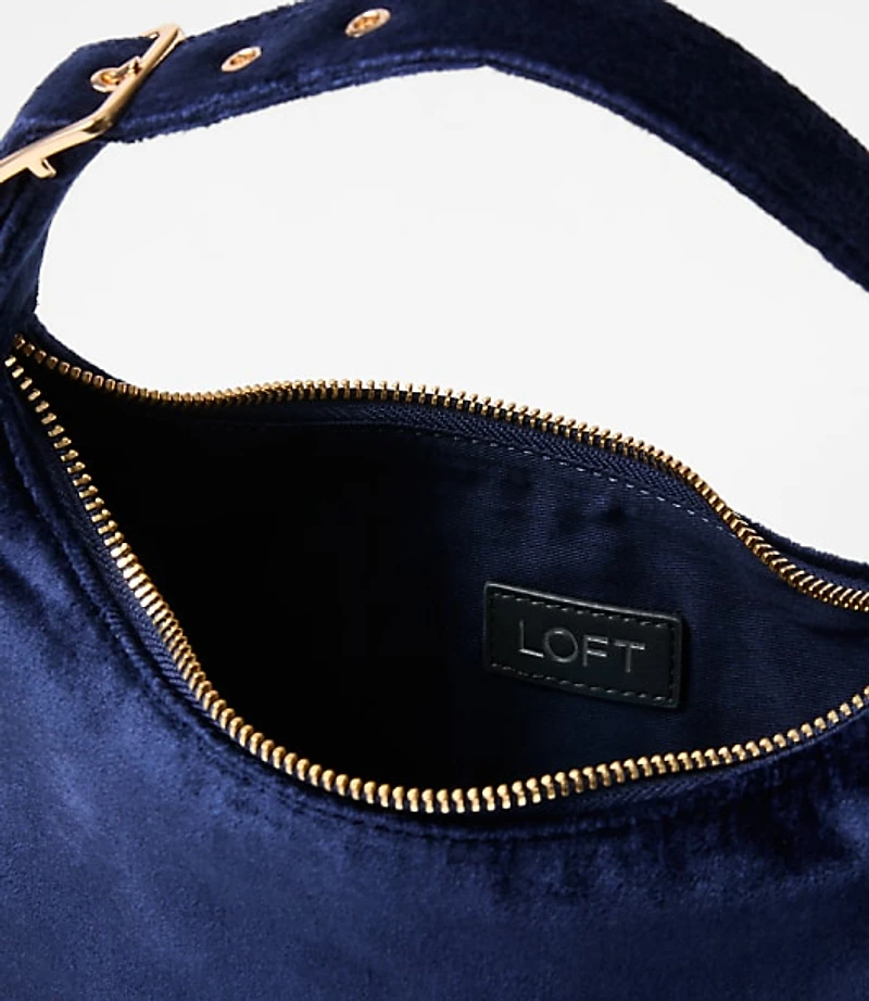 Velvet Top Handle Bag