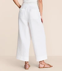 Lou & Grey Flecked Triple Cloth Wide Leg Crop Pants