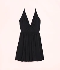 Lately V-Neck Flare Mini Dress