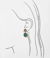 Sparkle Enamel Drop Statement Earrings