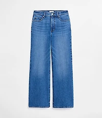 Rivete Curvy High Rise Wide Leg Jeans Vintage Dark Wash