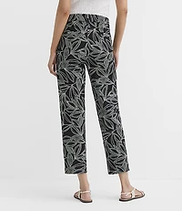Riviera Slim Pants Leaf Print