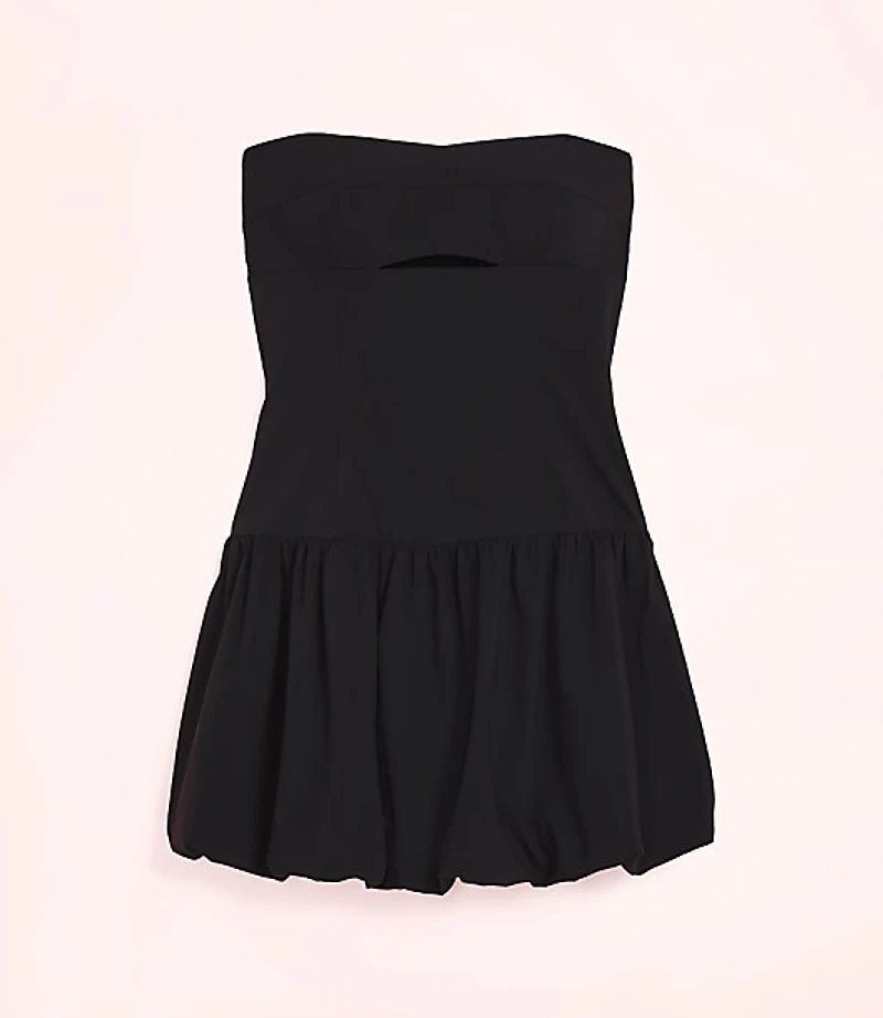 Lately Cutout Bubble Strapless Mini Dress
