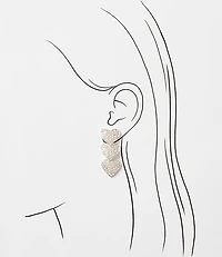 Crystal Heart Statement Earrings