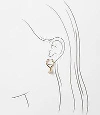 Heart Hoop Earring Set