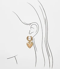 Sparkle Star Heart Drop Earrings