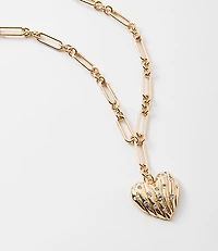 Sparkle Heart Pendant Necklace