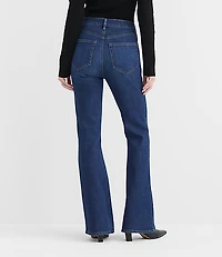 Rivete Curvy High Rise Slim Flare Jeans Muse Wash