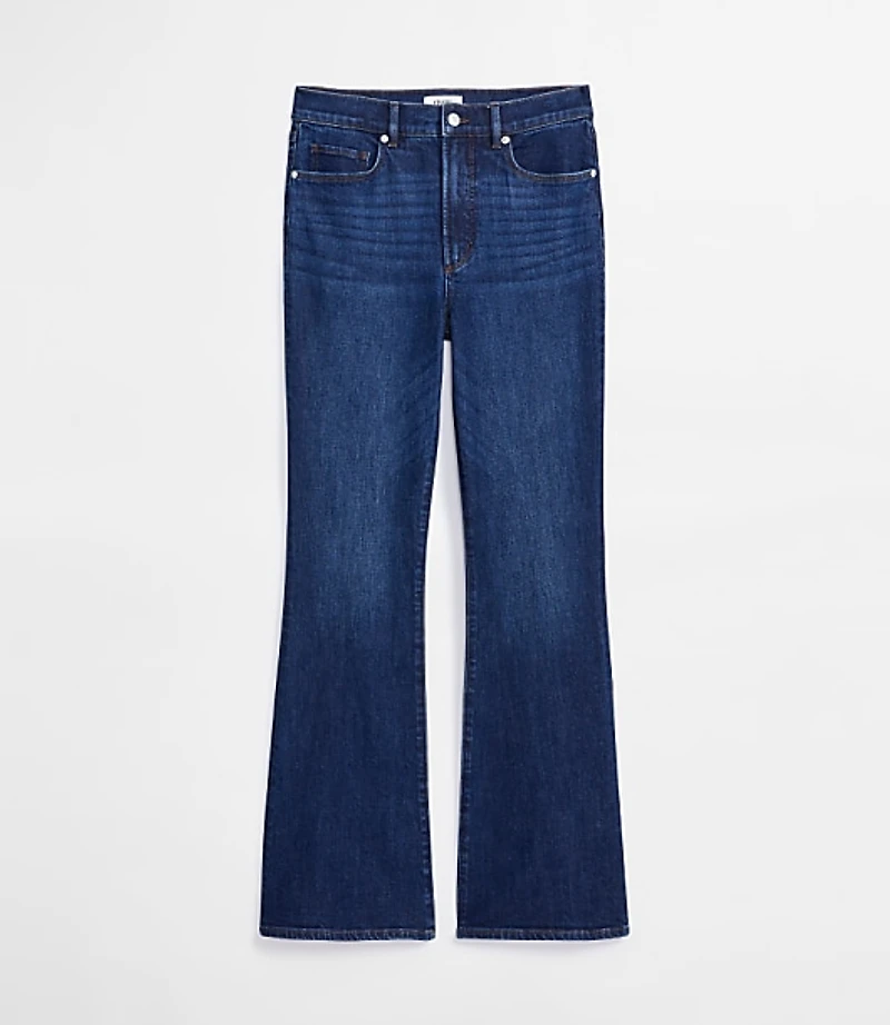 Rivete Curvy High Rise Slim Flare Jeans Muse Wash