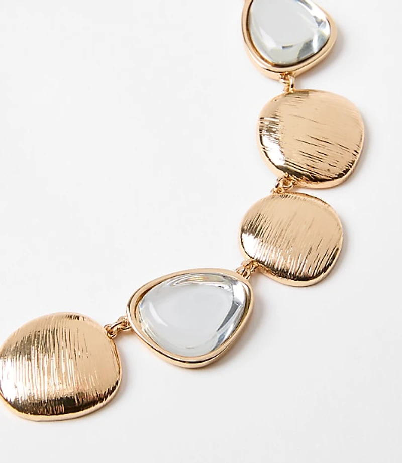 Mixed Metal Statement Necklace