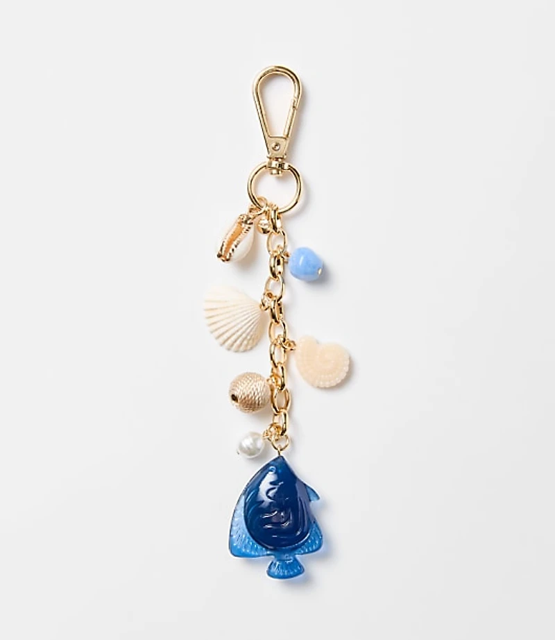 Fish & Seashell Bag Charm