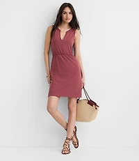 Dotted Jacquard Mini Pocket Dress