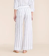 Lou & Grey Striped Triple Cloth Wide Leg Pants