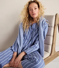 Haven Well Within Organic Cotton Poplin Pinstripe Pajama Pants