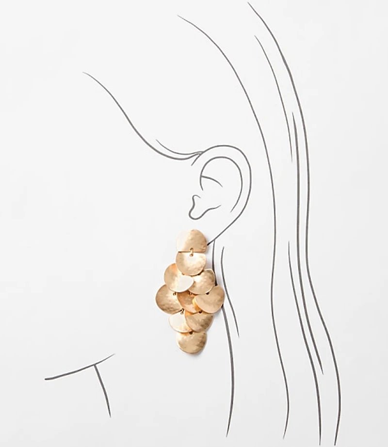 Hammered Chandelier Earrings