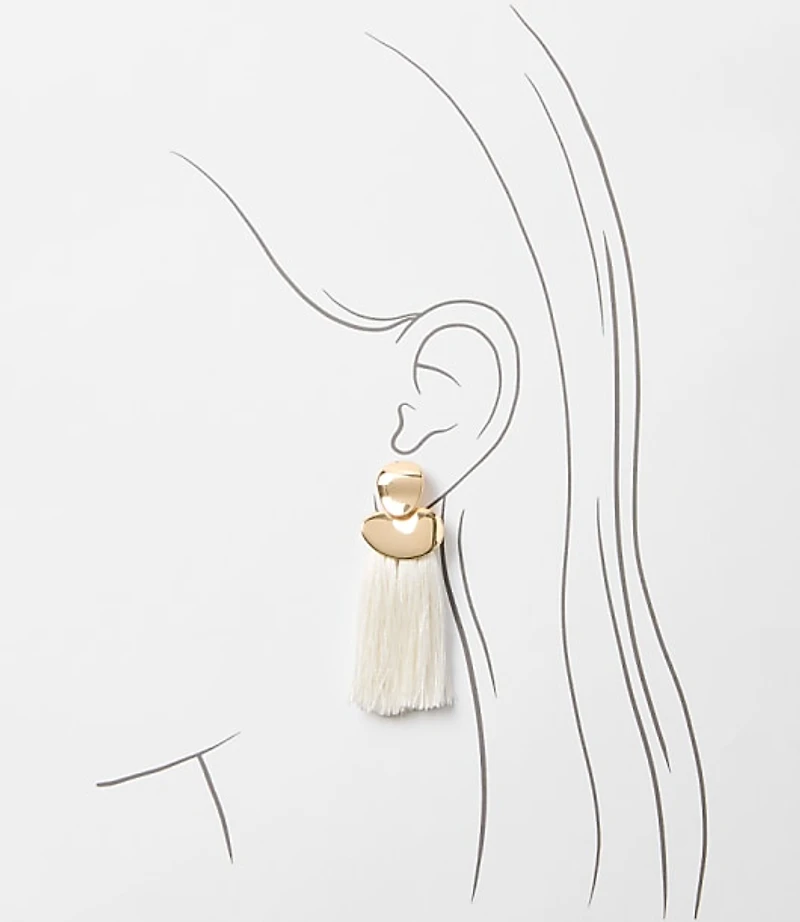 LOFT Beach Tassel Earrings