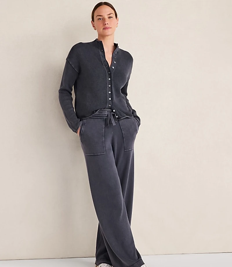 Haven Well Within Organic Cotton Knit Wide Leg Pants
