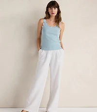 Haven Well Within Organic Cotton Rib Knit Lace Tank